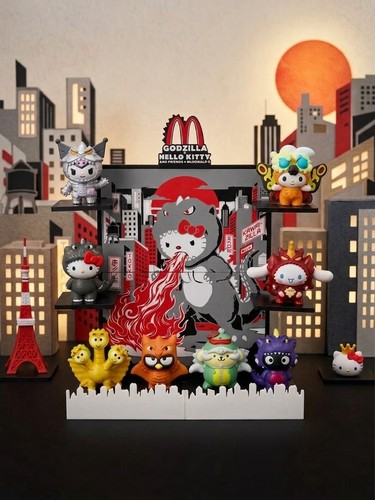 Hello kitty godzilla happy - godzilla,